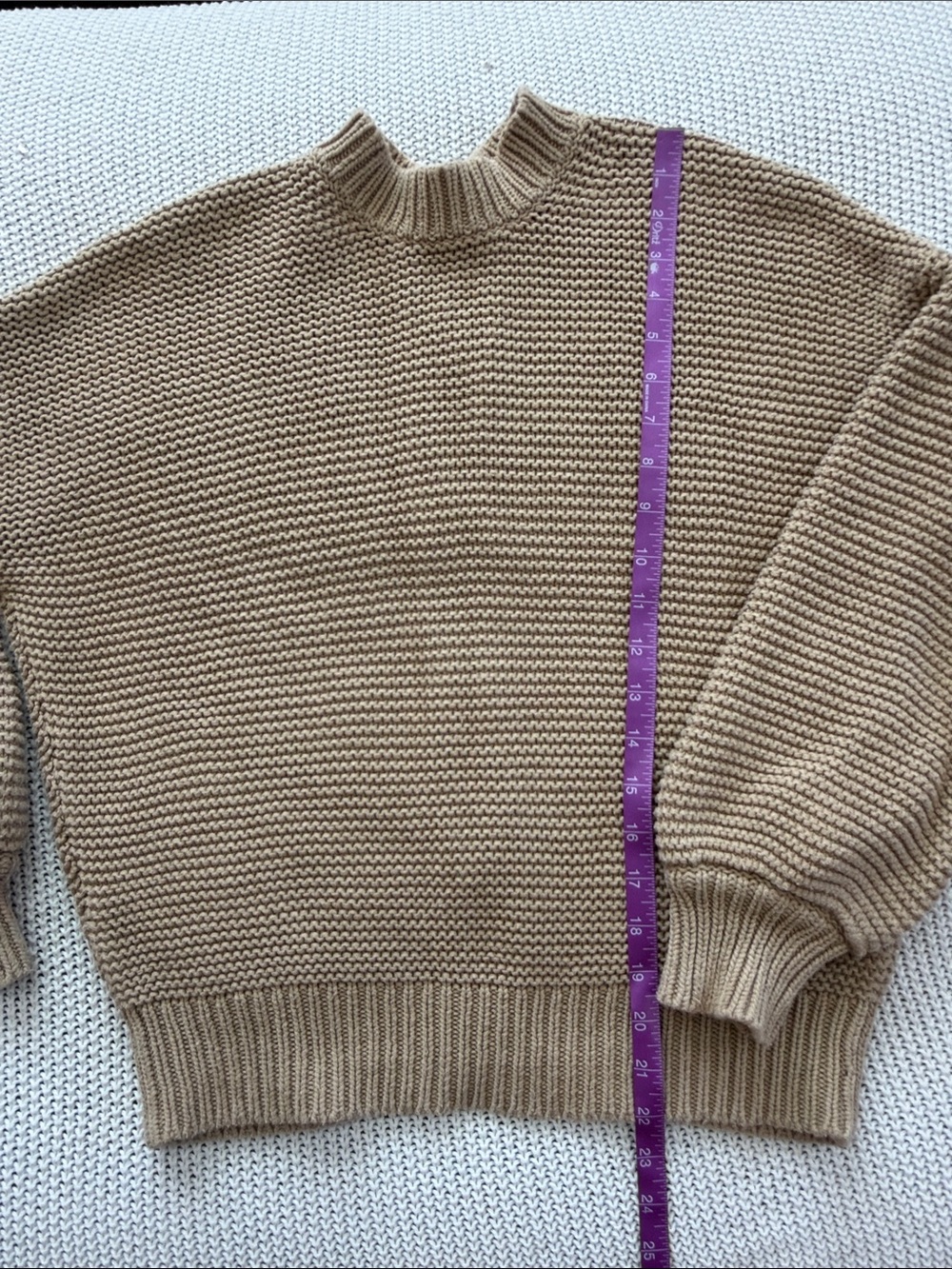 Alex Mill Button-Back Crewneck Sweater — Vintage Khaki Tan - Picture 12 of 13